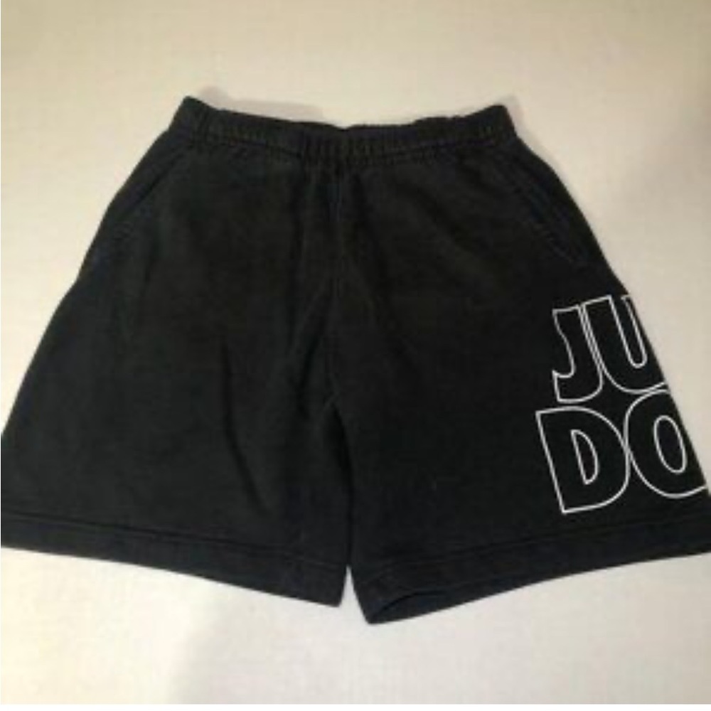 MENS NIKE JUST DO IT SWOOSH COTTON SWEAT SHORTS SIZE MEDIUM BLACK STRETCH